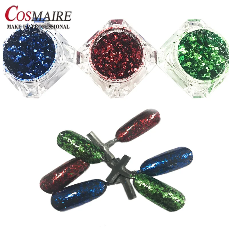 Wholesale Platinum Fireworks Foil Aluminum Flakes Powder Mirror Effect Nai Pigment