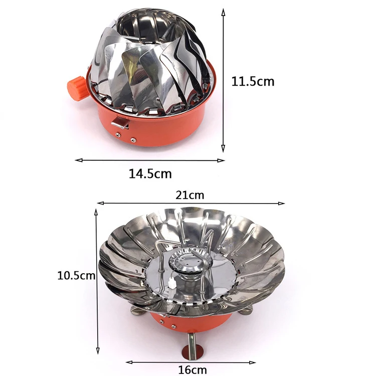 Portable Lotus Design Camping Gas Stove Windproof Stove Outdoor Stove Burner Exquisite Home Accessories