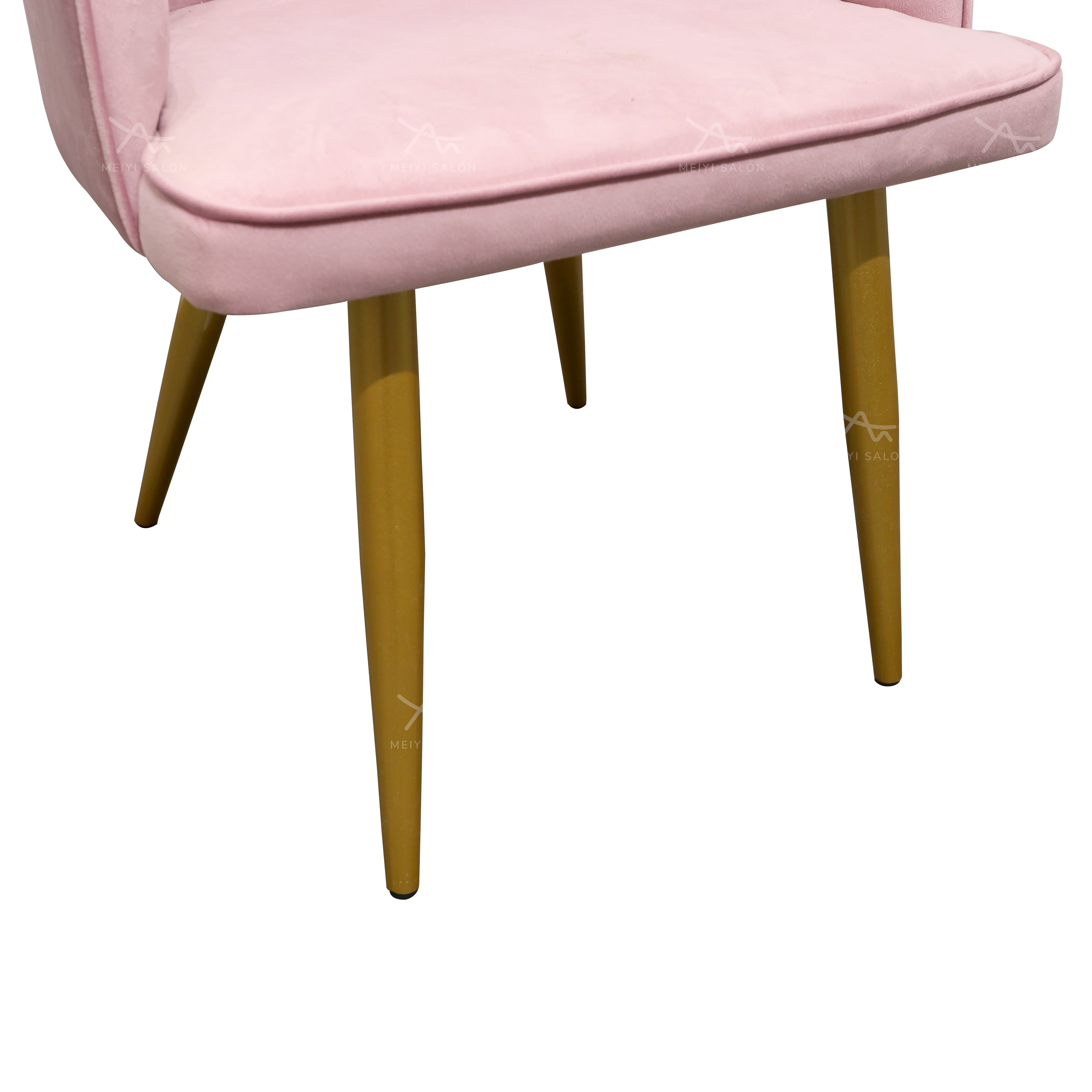 Pink Nordic Salon Chair Luxury Accent Chaise Lounge Modern Beauty Salon Styling Station Velvet Living Room Chair