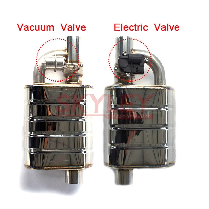 SKYLEY из нержавеющей стали гоночный Универсальный Valvetronic с дистанционным клапаном высокопроизводительная система выхлопных труб автомобиля глушитель