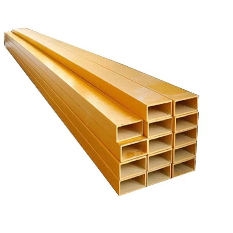 Fiberglass Rectangular Tube Pultruded FRP Composite Square Tube/Pipe