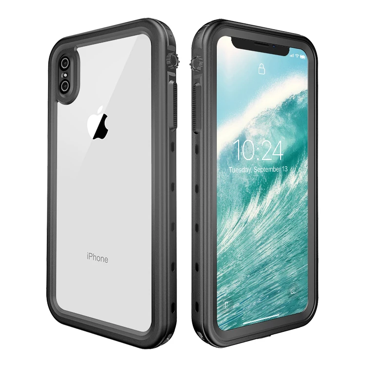Shellbox Full Cover DOT Serial Patented Products XS Max Shockproof Waterproof Cellphone Case For IPhone X/XS/XR/XS MAX Swimming
