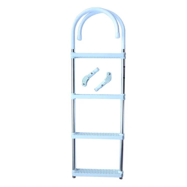 Polished SS ladder Steps Stainless Steel Marine Telescoping Boat Ladders