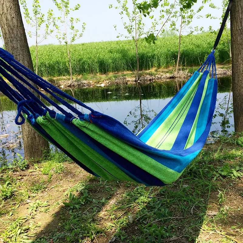 High Quality Outdoor Swing Sleeping Double Person Shaker Adult Hanging Tree Net Bed Hanging Chair Sleeping Net Camping Hammock