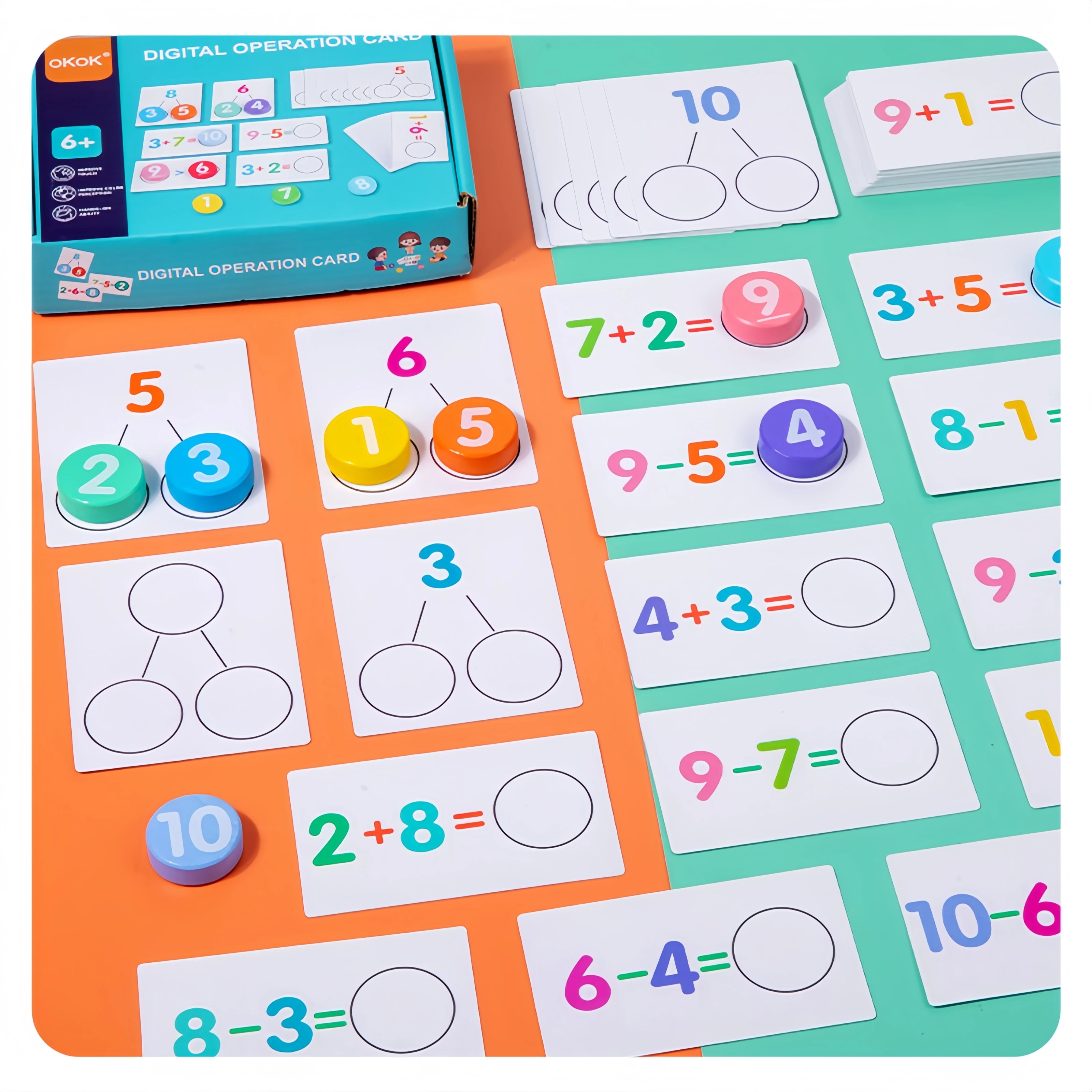 Wooden Child Number Board for Mathematical Operations Early Educational Logical Thinking Training Aids Math Toys