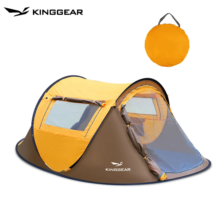KingGear Outdoor Automatic Quick Opening Canopy Tent Rainproof Portable Popup Camping Pop Up Tent