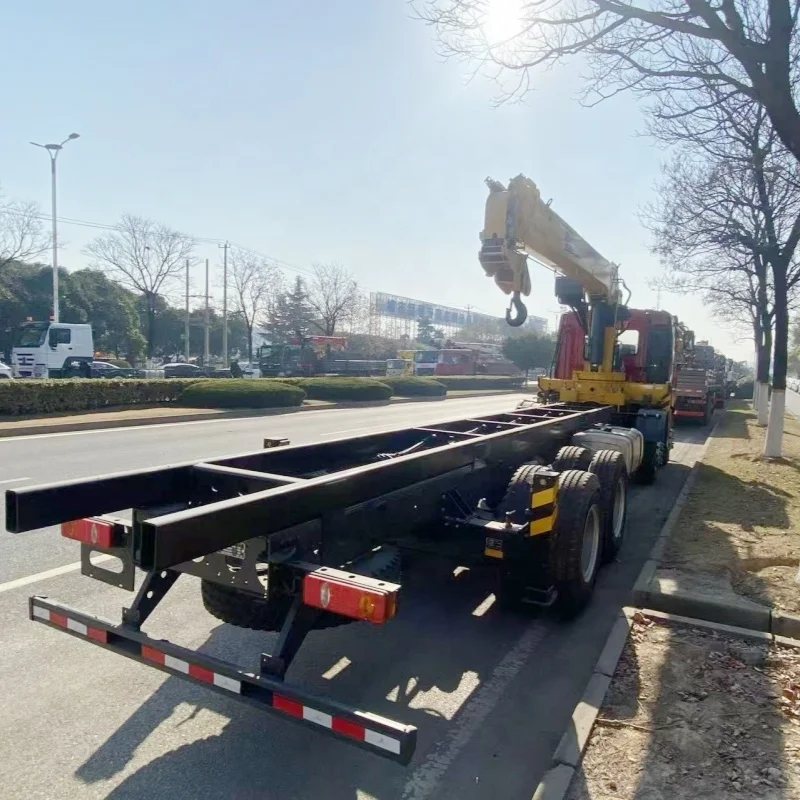 SQS350H electric hydraulic telescopic crane truck 6.3t and four -section  crane mounted mobile crane