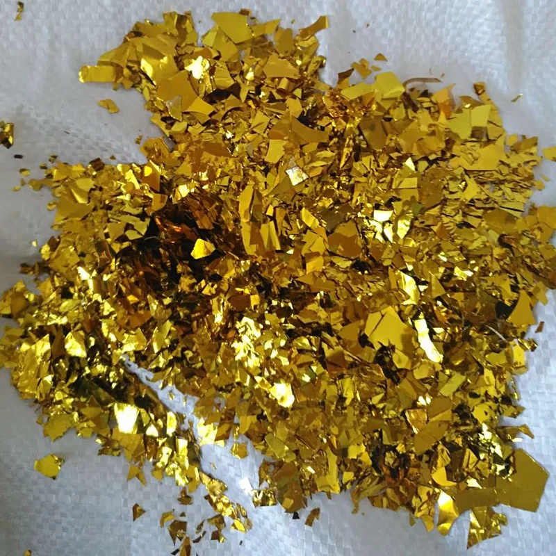 Серебряная фольга нерегулярные конфетти