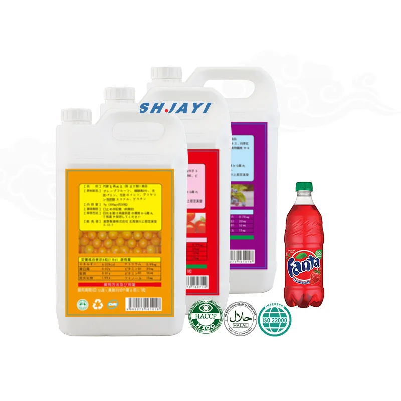 Carbonated Drinks Powder Fantae Strawberry Flavor Concentrated Syrup Beverage Base Raw Materials Manufacturers Production Line