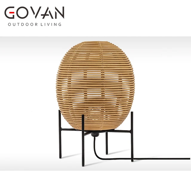 Patio accessories Modern Luxury design New Arrival Small Table Lamp with stainless steel base