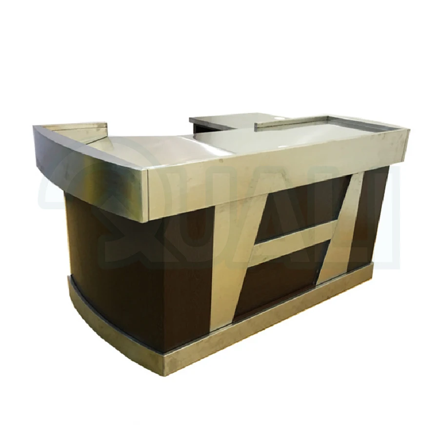 Adjustable Durable Grocery Store Colorful Checkout Counters Table Counter Cashier