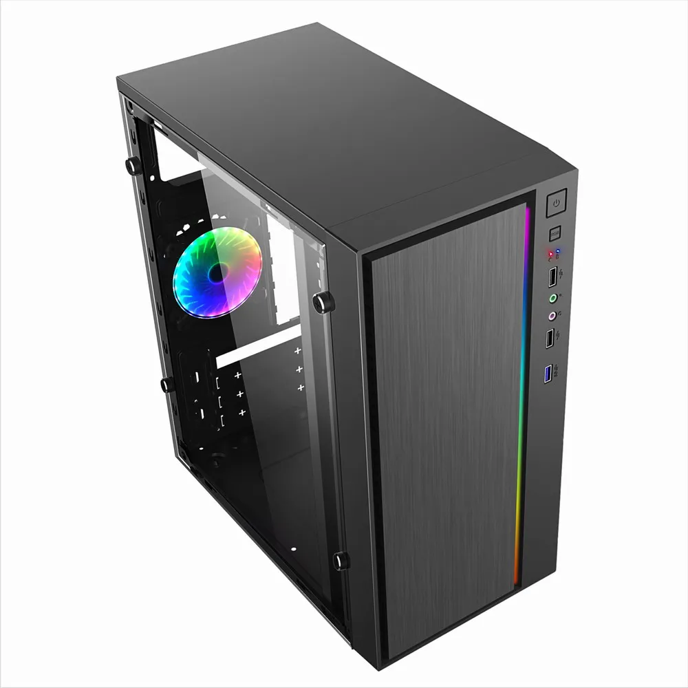 Factory Price Computer Cases & Towers Rgb Light Skmcii007 Gaming Pc Case