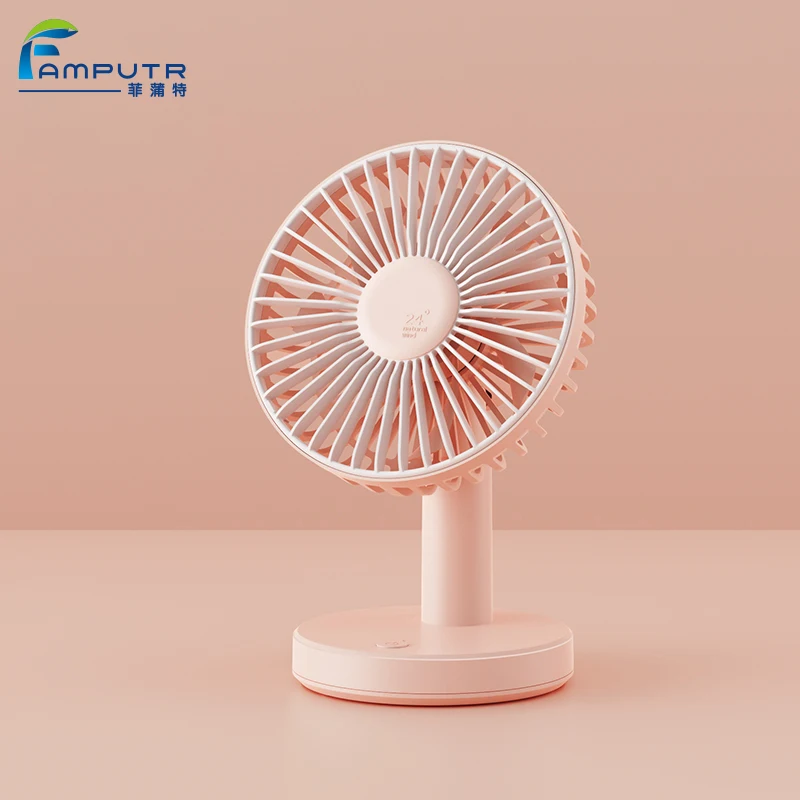 New Design 1200 Mah Desktop Usb Rechargeable Portable Mini Fan