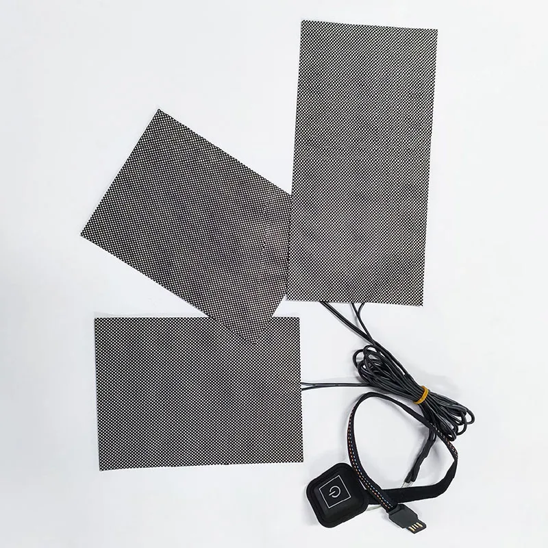 One to three clothing heating sheet carbon fiber heating pad composite fiber heated sheet clothing