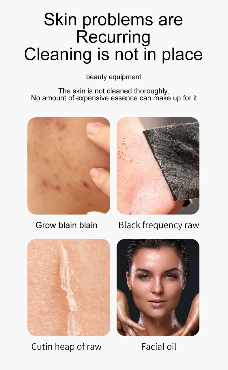 Facial Scrubber Spatula Pore Cleaner Ultrasonic Dead Skin Face Cleaner Grease Blackhead Removal Ultrasonic Skin Spatula For UK