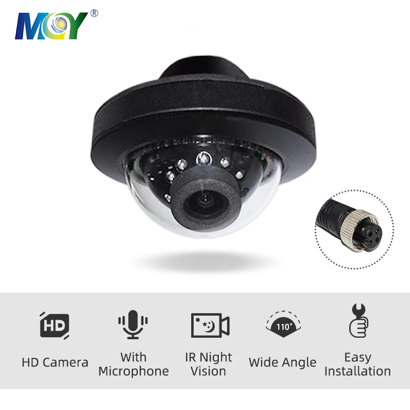 1080P AHD Bus Truck Camera with Microphone School Bus Mini Dome Bus Audio AHD Dome Camera