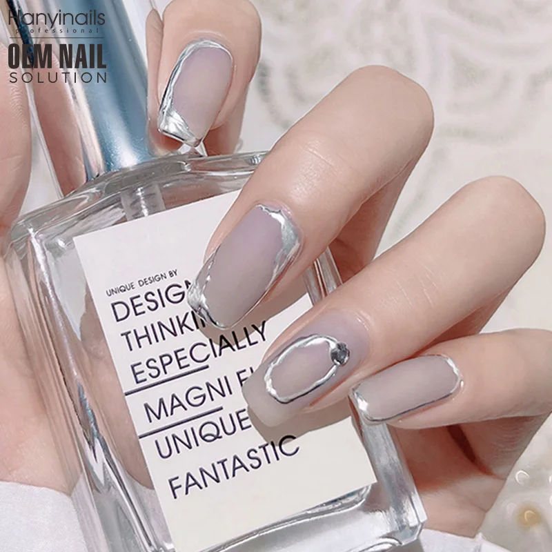 Hanyinails Nail Manufacturer Metallic paint gel Nail Polish Gel Paint Set Collection