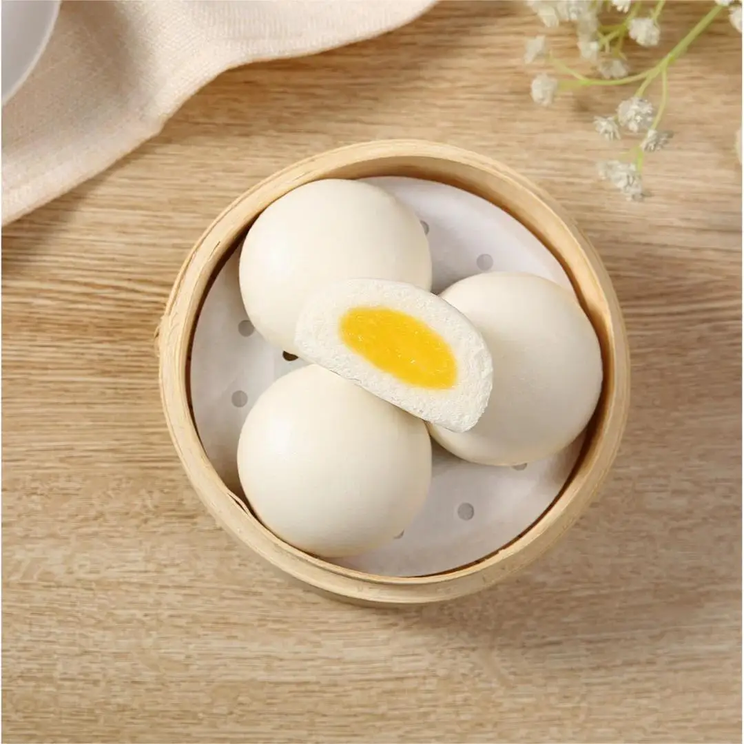 Cereal Breakfast Healthy and Delicious Frozen Food Steamed Creamy Custard Bun Nutritious Breakfast Lazy Sweet Buns Pastries