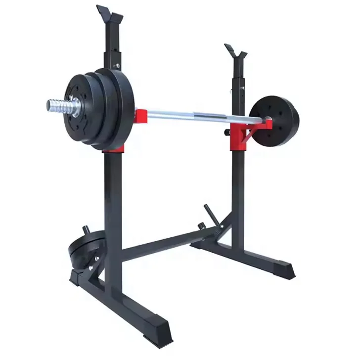 Home Fitness Gym Equipment Adjustable Dumbbell Barbell Squat Rack Stand Power Training Bench Press Squat Rack