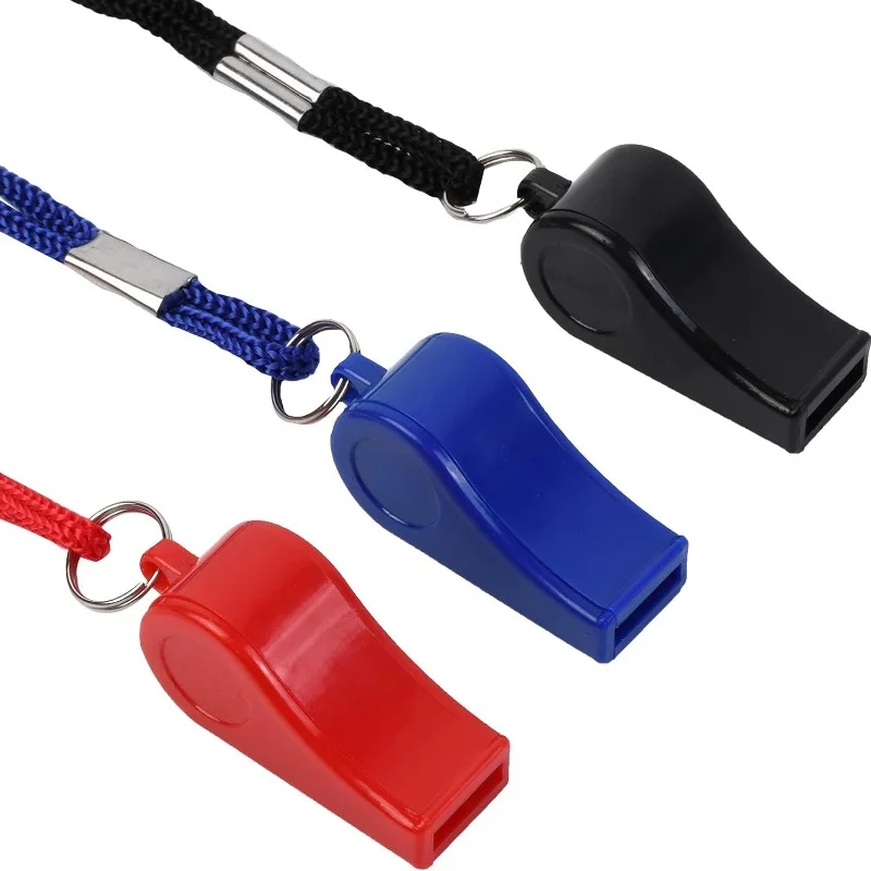 LXY-N769 Plastic Whistle Soccer Football Basketball sports whistle Referee Soccer Plastic Whistle With A Bracelet