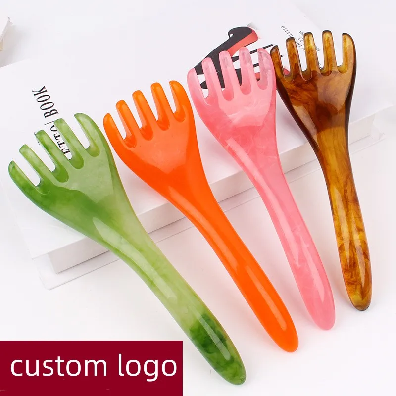 High-quality natural resin tendon sticks skin care scraping board dial meridian skin care tools wholesale