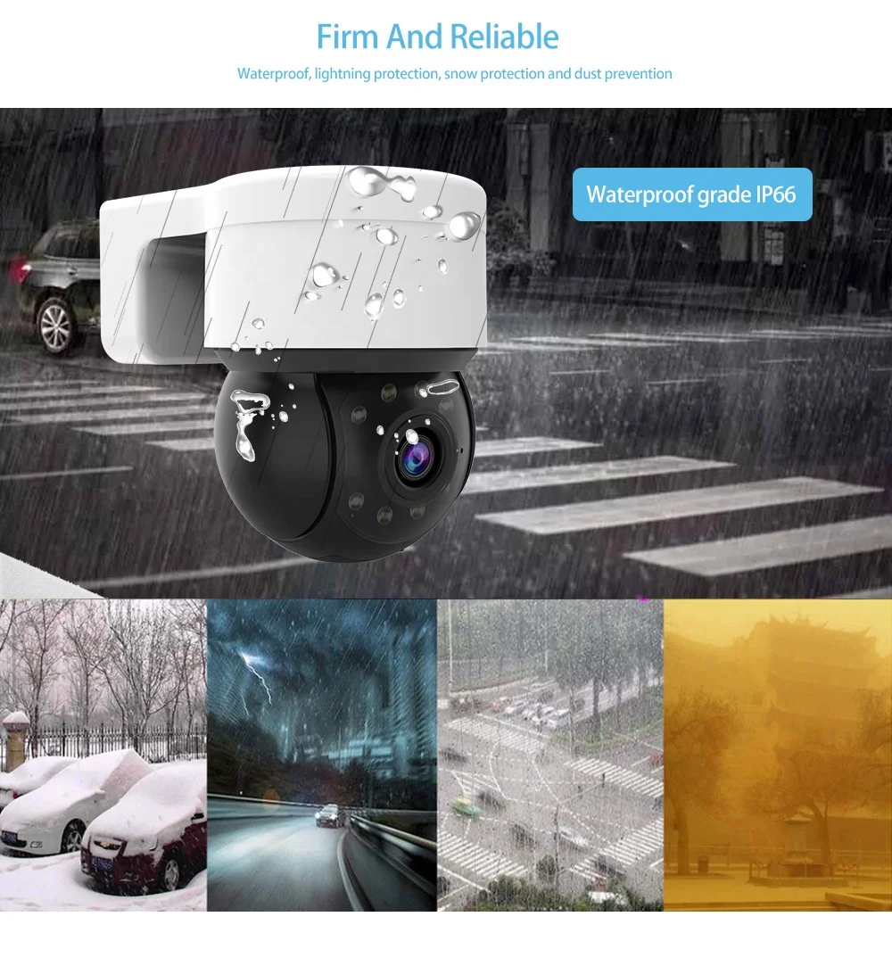 Manufacturer Price Tuya CCTV Outdoor Security Camera WiFi with Mobile App Control and Motion Tracking