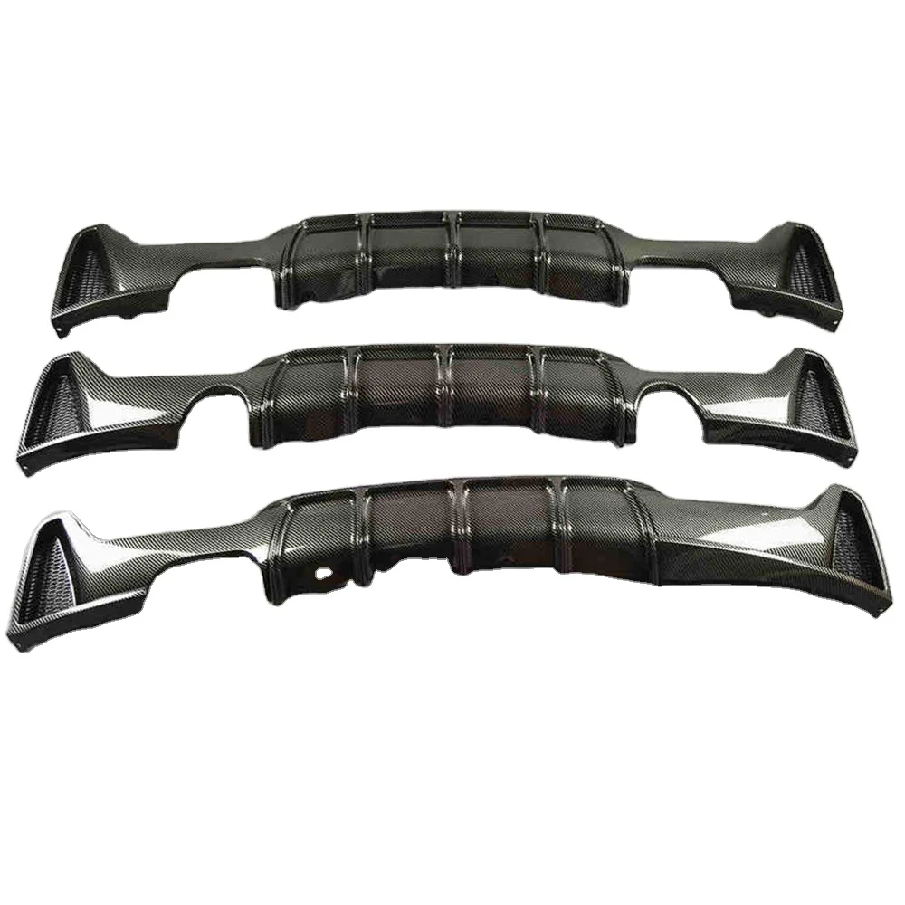Carbon Look ABS Bumper Rear Diffuser Spoiler For 4 Series F32 F33 F36 2013-IN 3 MP Style Car Accessories