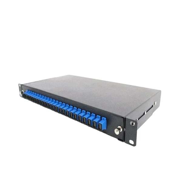 FTTH 19 inch Rack Mounted Rack Drawer 8 to 96 Port Distribution Box Fiber Optic Patch Panel