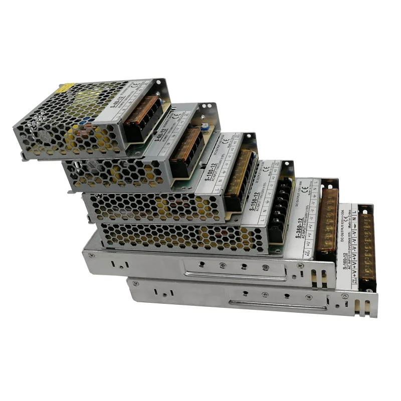 all copper coil 220V 110V Ac to DC 12V Regulated 12.5A 150W ultra thin LED Strips Switching Power Supply