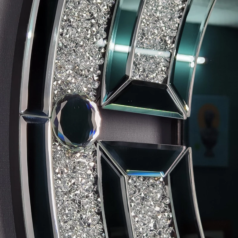 Amazon Best Seller glass wall mirror High Quality Decorative Wall Diamond Mirror