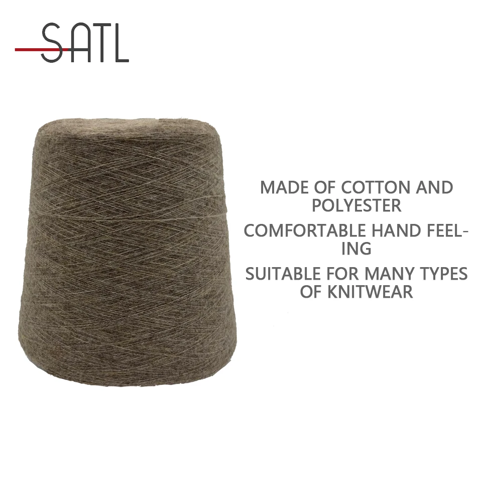 Best Service 1/15nm 90% Cotton 10% Polyester Knitting Yarn For 7 Gauge 2 Ply Flat Knitting