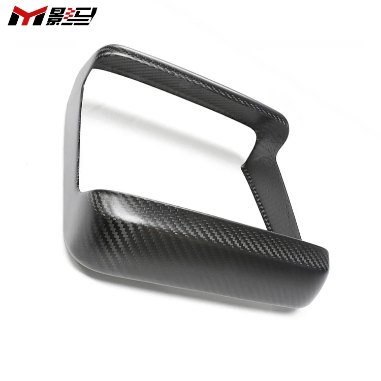 For Tesla Model S X 2023+ Dry Carbon Rear Seat Screen Frame Cover Screen Bezel Overlay