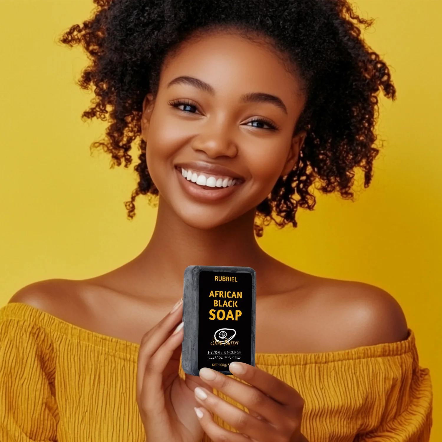 African Black Soap Face and Body Bar for Oily Blemish Prone Skin facial cleanser