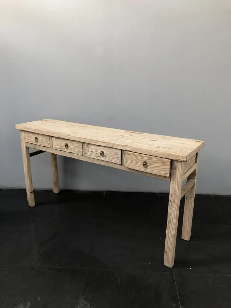 Antique Chinese wholesale furniture rustic recycle wooden natural console table