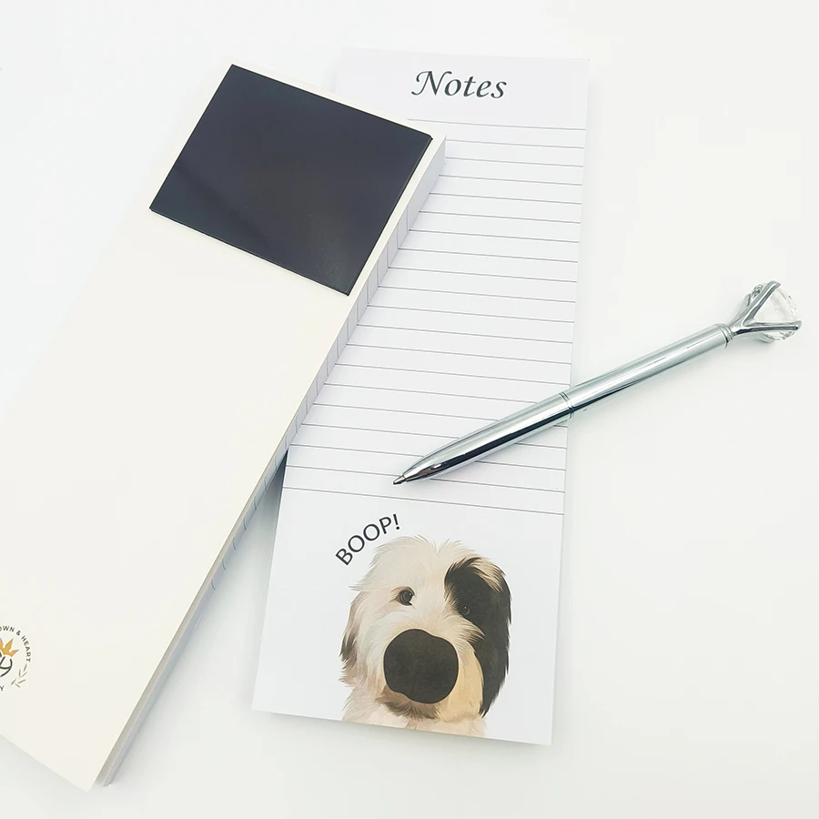 Hot Custom Tear Off Shopping List Weekly  Planner Note Book Magnetic Notepad For Fridge