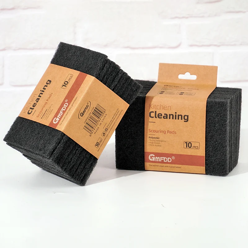 Eco friendly products 2024 black dipped rubber scouring pad innovative household products kitchen sponge cloth daily necessities