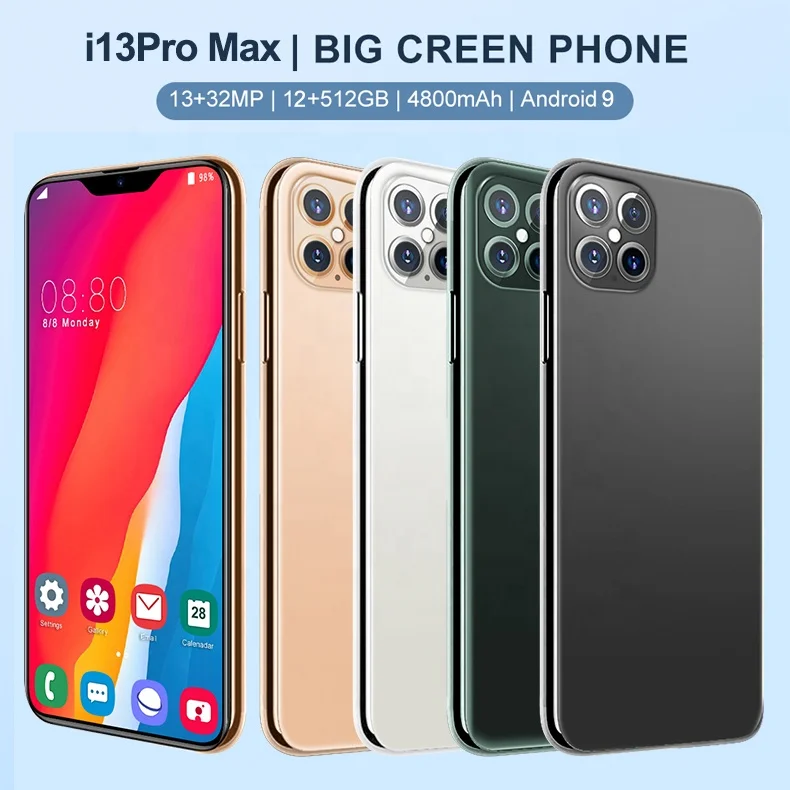 Мобильный сотовый телефон smallorder PA01 i13 Pro Max 12 Гб + 512 ГБ 6 5 дюйма Android 10 0 4800 мАч