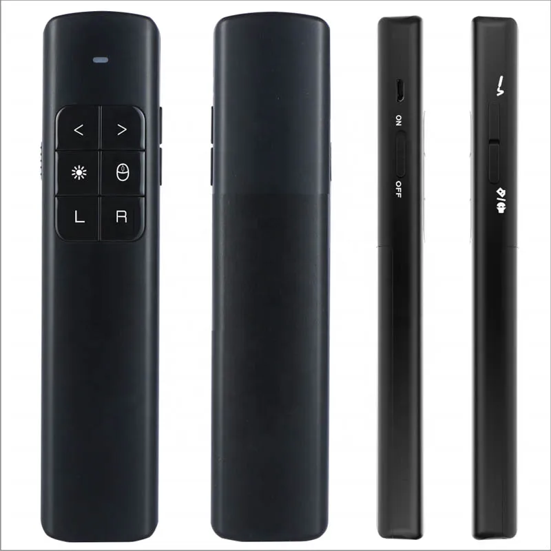 New Air mouse USB Rechargeable Wireless Powerpoint Laser Presenter Slide Changer