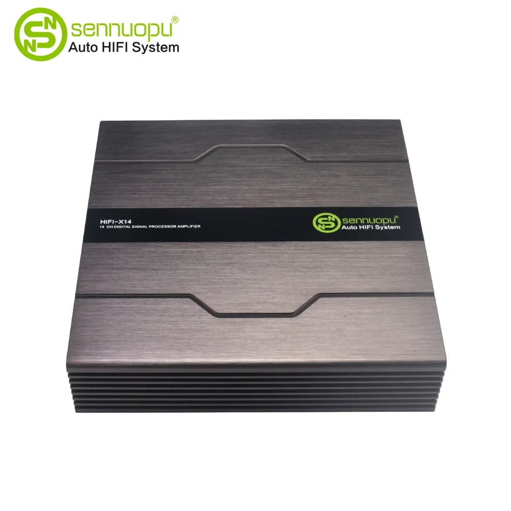 Sennuopu X14 16 channel dsp processor 14 CH Car sound amplifier Automotive sound modules audio auto amp class AB Class D