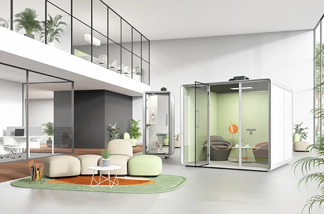 China Factory Professional Movable Portable Modern Soundproof Meeting Pods Office Workspace Pod