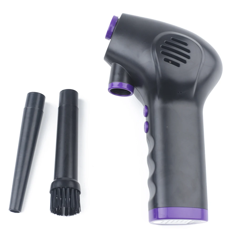 Electronic air duster cleaner tool, reusable air duster air blow gun, compressed cordless air duster vacuum