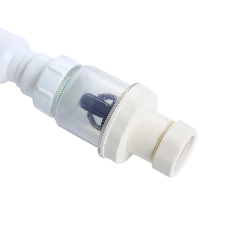 Customized 2-3mm Thickness Odor-Proof PVC Flexible Filter Drain Hose For Sink Counter Washbasin