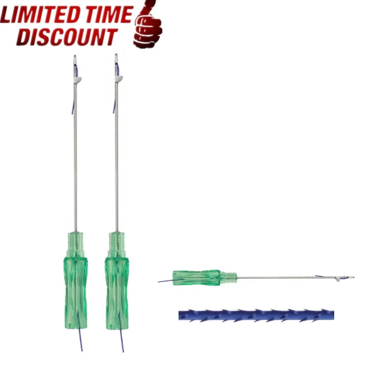 2019 free shipping 4D Cog barb thread face lift PDO Thread L blunt 21G100mm