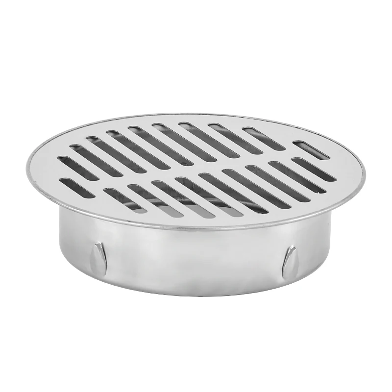 Durable Anti-Blocking Outdoor Floor Drain Large Displacement Straight-through Stainless Steel Floor Drain with Non-blocking