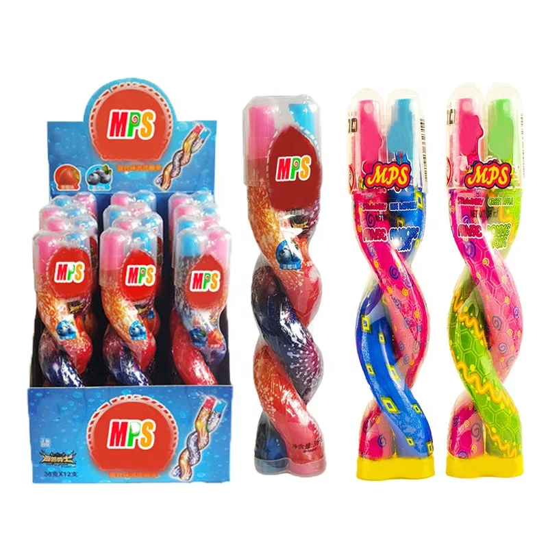 HALAL BRC Wholesale Custom Private Label Sweet Sour Fruit Flavor Twist Juice Liquid Spray Candy