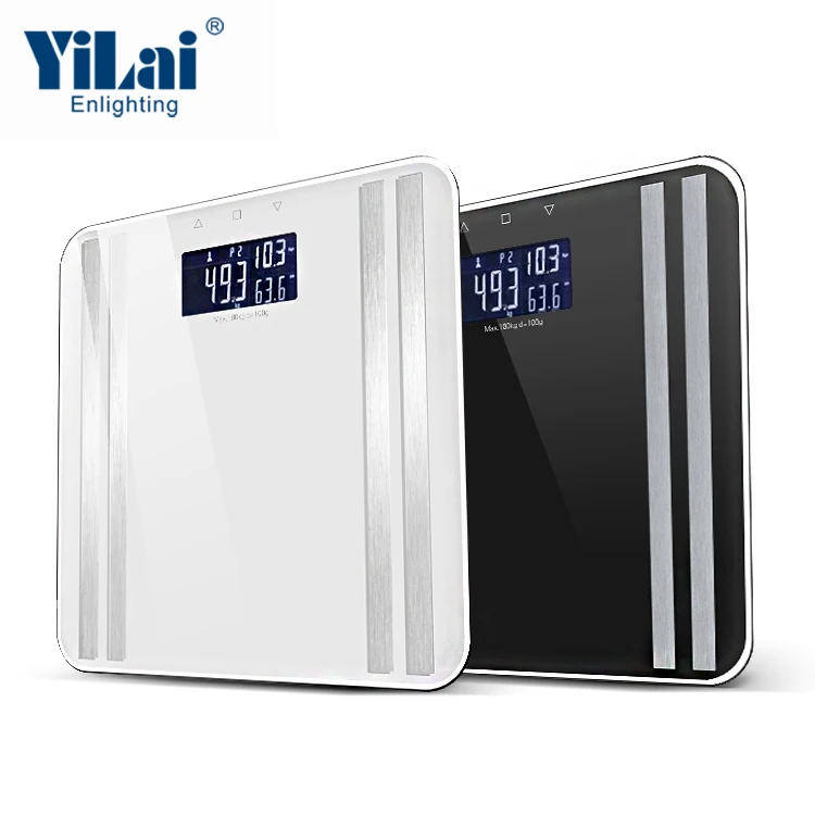 180KG Wholesale Household 3 Color Back-light  Electronic fitness health analyzer body mass index (bmi) calculator scale