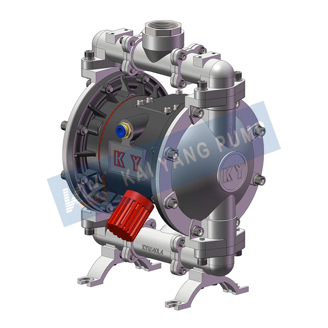 Import And Export 1 1/4 Inch Stainless Steel 304 Material Pneumatic Double Diaphragm Pump Small