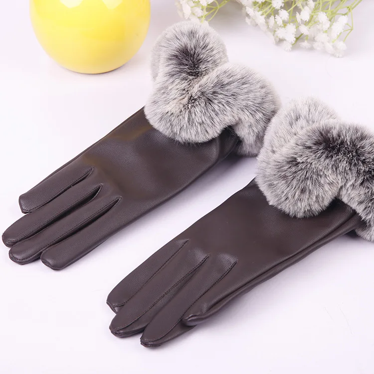 
Fashion Gloves Customized Design Winter Cheap Leather Gloves For Women 