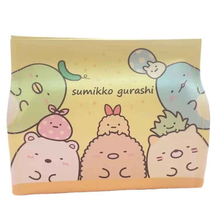 Creative Home Girl Heart Cute Cartoon Paper Towel Pumped Pu Leather Removable Paper Towel Box