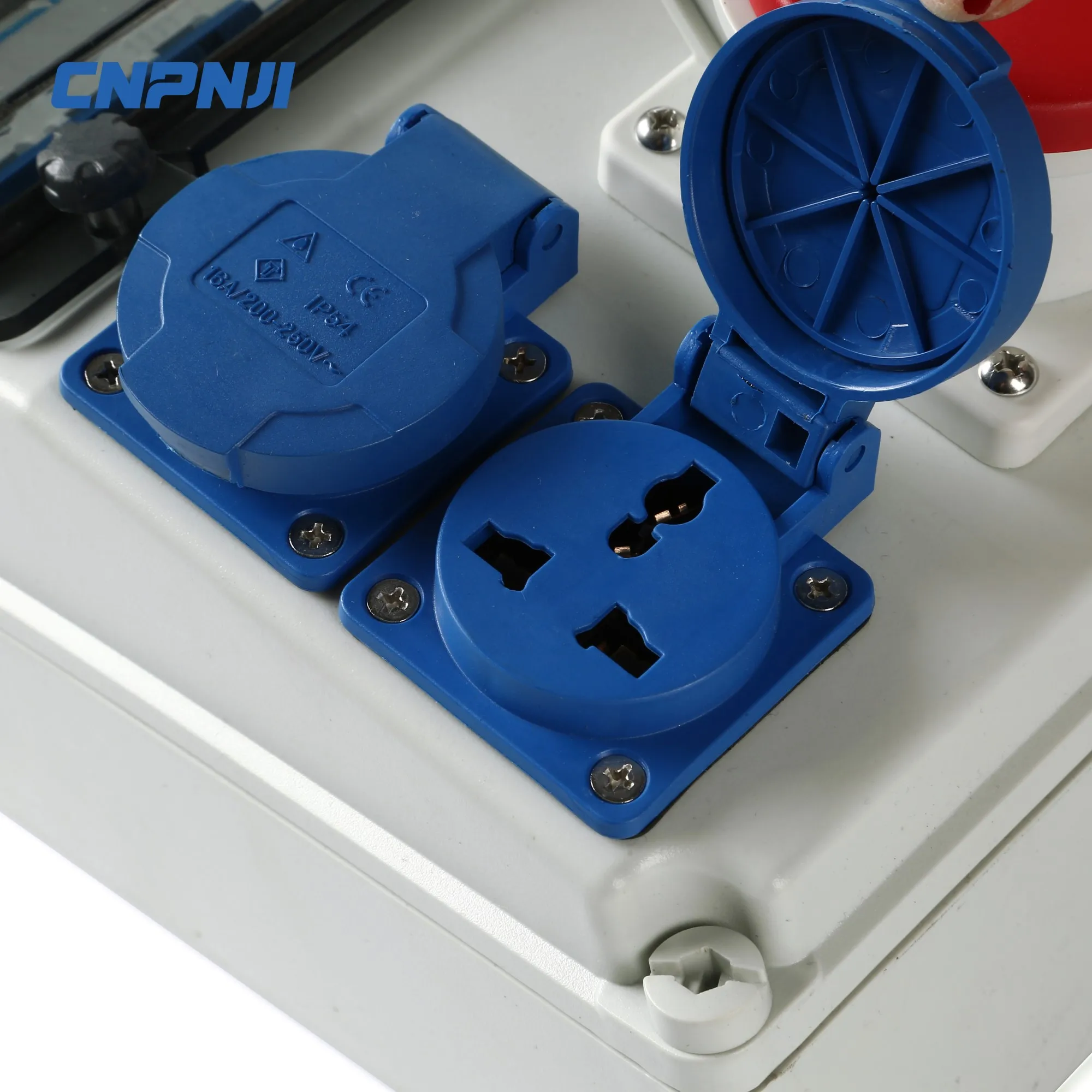 Waterproof outdoor Electric power plug socket box with industrial plug socket